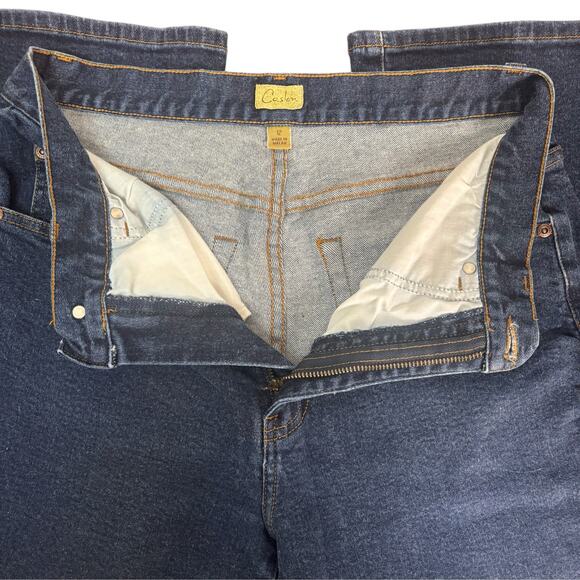 Caslon Mid-Rise Straight Leg Jeans Women’s Size 12 Dark Wash Comfort Office Work - Picture 5 of 12